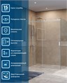 Душевой уголок BelBagno SOFT_CLOSE-2-AH-1-160/100-C-Cr SOFT_CLOSE-2-AH-1-160/100-C-Cr