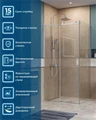 SOFT_CLOSE-2-AH-1-100/80-C-Cr Душевой уголок SOFT_CLOSE-2-AH-1-100/80-C-Cr
