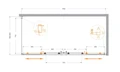 MOLVENO-AH-2/1-180/80-C-Cr-IV Душевой уголок MOLVENO-AH-2/1-180/80-C-Cr-IV