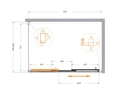 MOLVENO-AHF-31-120/80-C-CR-IV Душевой уголок MOLVENO-AHF-31-120/80-C-CR-IV