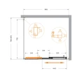 MOLVENO-AHF-31-90/80-C-CR-IV Душевой уголок MOLVENO-AHF-31-90/80-C-CR-IV