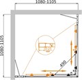 Душевой уголок CEZARES MOLVENO-A-22-90+20-C-BORO-IV MOLVENO-A-22-90+20-C-BORO-IV