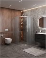 MOLVENO-RH-22-110/100-P-Cr Душевой уголок MOLVENO-RH-22-110/100-P-Cr