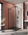 LINER-A-1-90-C-NERO-L Душевой уголок LINER-A-1-90-C-NERO-L