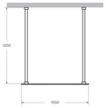 Душевая перегородка CEZARES LIBERTA-L-2-105-120-C-Cr LIBERTA-L-2-105-120-C-Cr