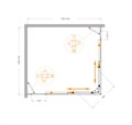 MOLVENO-AH-22-120/110-C-Cr-IV Душевой уголок MOLVENO-AH-22-120/110-C-Cr-IV