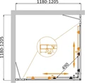 MOLVENO-A-22-90+30-P-Cr Душевой уголок MOLVENO-A-22-90+30-P-Cr