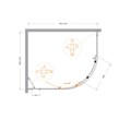 Душевой уголок CEZARES MOLVENO-RH-1-120/100-C-Cr-IV MOLVENO-RH-1-120/100-C-Cr-IV