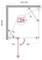 Душевой уголок BelBagno KRAFT-AH-12-120/80-C-Cr-L KRAFT-AH-12-120/80-C-Cr-L