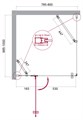 Душевой уголок BelBagno KRAFT-AH-12-80/100-C-Cr-L KRAFT-AH-12-80/100-C-Cr-L
