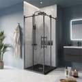 Душевой уголок BelBagno MARINO-A-2-100-C-NERO MARINO-A-2-100-C-NERO