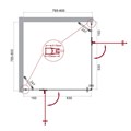 Душевой уголок BelBagno KRAFT-A-22-80-C-Cr KRAFT-A-22-80-C-Cr
