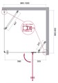 Душевой уголок BelBagno KRAFT-AH-12-100/90-C-Cr-R KRAFT-AH-12-100/90-C-Cr-R