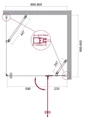Душевой уголок BelBagno KRAFT-A-12-90-C-Cr-R KRAFT-A-12-90-C-Cr-R