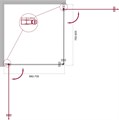 Душевой уголок BelBagno ETNA-AH-2-70/80-C-Cr ETNA-AH-2-70/80-C-Cr