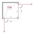 Душевой уголок BelBagno ETNA-A-2-90-C-Cr ETNA-A-2-90-C-Cr