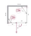Душевой уголок BelBagno ETNA-AH-12-120/100-C-Cr ETNA-AH-12-120/100-C-Cr