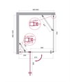 Душевой уголок BelBagno ETNA-AH-12-90/100-C-Cr ETNA-AH-12-90/100-C-Cr