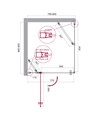 Душевой уголок BelBagno ETNA-AH-12-80/90-C-Cr ETNA-AH-12-80/90-C-Cr