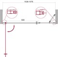 Душевая дверь BelBagno ETNA-B-11-100+60-C-Cr ETNA-B-11-100+60-C-Cr