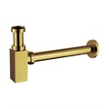 Сифон без выпуска для умывальника G 1 1/4 латунь, квадрат, БРОНЗА блистер. AZARIO AZ-109-BR