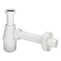 108694 Сифон Viega для раковины (пластик) с пристенной розеткой D=50 мм, 1 1/4х32, белый, подходит для смесителя с дон.клапаном 108694