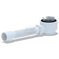 Е415C Сифон для душ.поддона 1 1/2" *50/60 с гибк.трубой 40х50, хром (8шт) E415C
