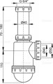 A443-DN50/40 Сифон для мойки с накидной гайкой 6/4" замена на AG210722154 A443-DN50/40