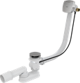 A564CRM1 Сифон для ванны с напуском воды через перелив пластик/металл A564CRM1
