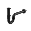 A4320BLACK Сифон для умывальника DN32, U-форма с накидной гайкой 5/4", черный-мат A4320BLACK