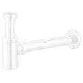 Сифон без выпуска для умывальника  G 1 1/4 латунь, цилиндр, БЕЛЫЙ, блистер.  AZARIO, AZ-108-WHI AZ-108-WHI