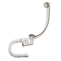 ОРИО сифон для ванны 1 1/2 х 40 полуавтомат, регулируемый с переливом и гибкой трубой 40/50, А-28089 (24 шт) А-28089