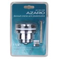 Донный клапан для умывальника 1 1/4 латунь, ХРОМ, CLIC-CLAC, блистер. AZARIO, AZ-105-CHR-H AZ-105-CHR-Н