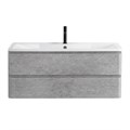 Тумба с раковиной подвесная BelBagno ALBANO 120 Cemento Verona Grigio, раковина белая ALBANO-1200-2C-SO-CVG;BB1200/455-LV-MR-ALR