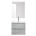 Тумба с раковиной подвесная BelBagno ALBANO 60 Cemento Verona Grigio, раковина белая ALBANO-600-2C-SO-CVG;BB600/455-LV-MR-ALR