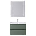 Тумба с раковиной подвесная BelBagno KRAFT 75 Еловый Матовый, раковина CZR-8070-75 KRAFT-750-2C-SO-VO;CZR-8070-75