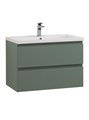 Тумба с раковиной подвесная BelBagno KRAFT 75 Еловый Матовый, раковина CZR-8070-75 KRAFT-750-2C-SO-VO;CZR-8070-75