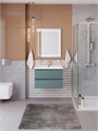 Тумба с раковиной подвесная BelBagno KRAFT 75 Голубой Матовый, раковина CZR-8070-75 KRAFT-750-2C-SO-AO;CZR-8070-75