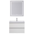 Тумба с раковиной подвесная BelBagno KRAFT 75 Bianco Opaco, раковина CZR-8070-75 KRAFT-750-2C-SO-BO;CZR-8070-75