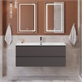 Тумба с раковиной подвесная BelBagno KRAFT 120 Темно-Серый Матовый, раковина BB-8099-120 KRAFT-1200-2C-SO-GSO;BB-8099-120