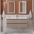 Тумба с раковиной подвесная BelBagno KRAFT 120 Бежевый матовый, раковина BB-8099-120 KRAFT-1200-2C-SO-СO;BB-8099-120