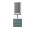 Тумба с раковиной подвесная BelBagno KRAFT 39 50 Голубой Матовый, раковина BB-8099-3-50 KRAFT 39-500/390-2C-SO-AO;BB-8099-3-50