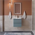 Тумба с раковиной подвесная BelBagno KRAFT 39 50 Голубой Матовый, раковина BB500/390ETL KRAFT 39-500/390-2C-SO-AO;BB500/390ETL
