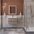 Тумба с раковиной подвесная BelBagno KRAFT 39 70 Бежевый матовый, раковина BB700/390ETL KRAFT 39-700/390-2C-SO-СO;BB700/390ETL