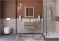 Тумба с раковиной подвесная BelBagno KRAFT 39 70 Бежевый матовый, раковина BB-8099-3-70 KRAFT 39-700/390-2C-SO-СO;BB-8099-3-70