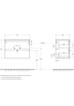 Тумба с раковиной подвесная BelBagno KRAFT 39 70 Темно-Серый Матовый, раковина BB-8099-3-70 KRAFT 39-700/390-2C-SO-GSO;BB-8099-3-70