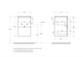 Тумба с раковиной подвесная BelBagno UNO-MINI 40 Bianco Opaco, раковина BB-8099-3-40 UNO-MINI-400-2C-SO-BO;BB-8099-3-40