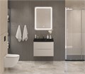Тумба с раковиной подвесная BelBagno MARINO 70 Crema Opaco, раковина чёрная BB700/450-LV-ART-AST-NERO MARINO-700-2C-SO-CO-P;BB700/450-LV-ART-AST-NERO