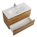 Тумба с раковиной подвесная BelBagno MARINO-CER-MINI 80 Rovere Rustico, раковина белая MARINO-CER-MINI-800-2C-SO-RR-P;BB-8099-3-80