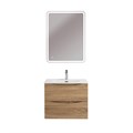 Тумба с раковиной подвесная BelBagno MARINO-CER-N 60 Rovere Bianco, раковина белая MARINO-CER-N-600-2C-SO-WO-P;BB-8099-60